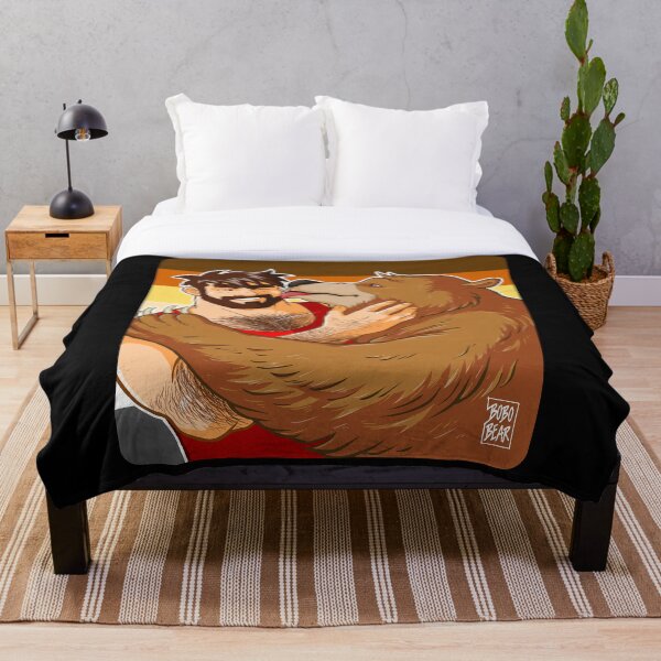 BEAR KISS - BEAR PRIDE Throw Blanket