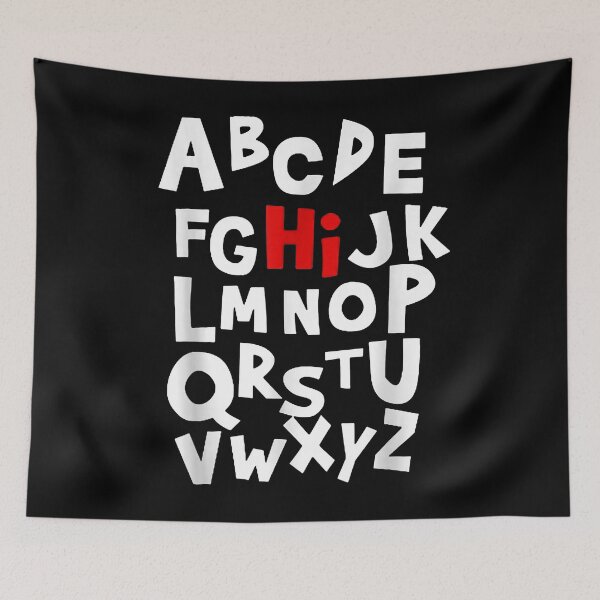 Item preview, Back To School Hi Alphabet Letters For Women Men designed and sold by LisaVerbeeck.