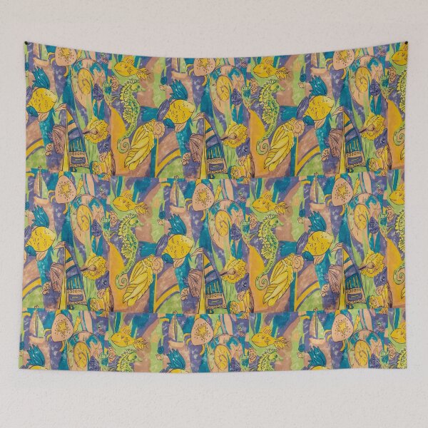 Item preview, Sea Horses, crabs, and fish with a Seaside Flare  designed and sold by NC NatureVisions.