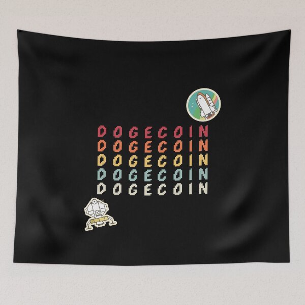 Item preview, Vintage Dogecoin Rocket Satellite Doge1 designed and sold by NFTDesignsBLV.