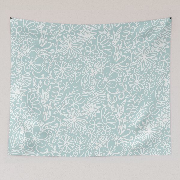 Item preview, White Wildflower Doodles designed and sold by An-Artsy-Chick.