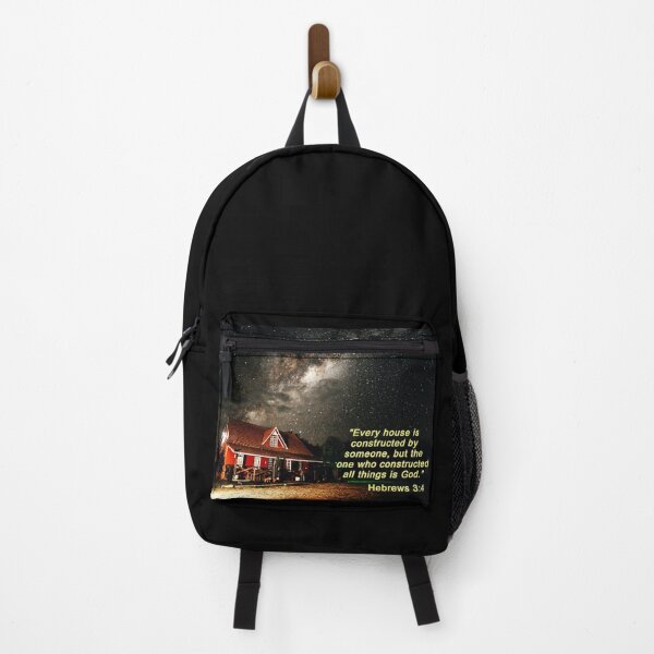 Item preview, Milky Way over House - Bible Verses - Hebrews 3:4 designed and sold by DEL-Productions.