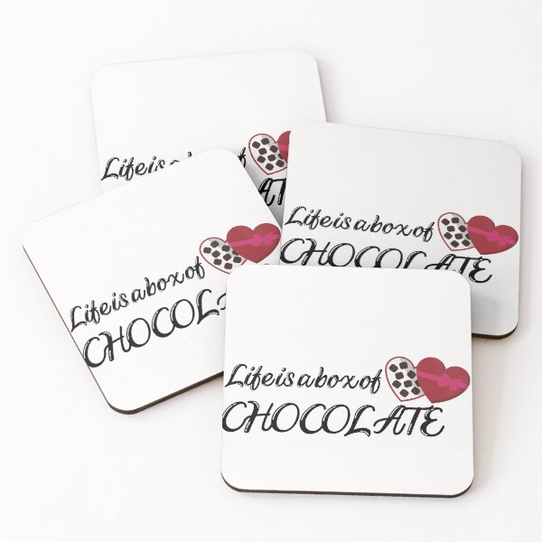 Item preview,  Life is a box of chocolate -funny and lovely colorful  designed and sold by Happiness-pills.