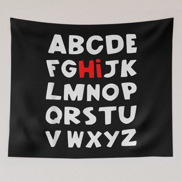 Item preview, HI Alphabet Back To School Pre K Kindergarten Teacher ABC (2) designed and sold by LisaVerbeeck.