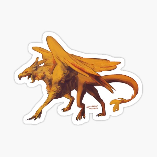 Golden Griffin Sticker