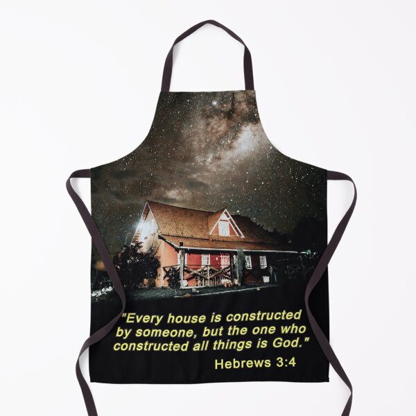 Item preview, Milky Way over House - Bible Verses - Hebrews 3:4 designed and sold by DEL-Productions.