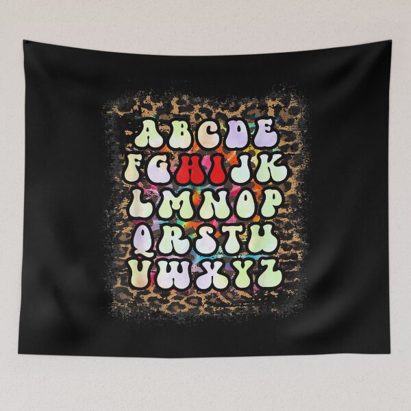 Item preview, HI Alphabet Back To School Pre K Kindergarten Tie Dye designed and sold by LisaVerbeeck.