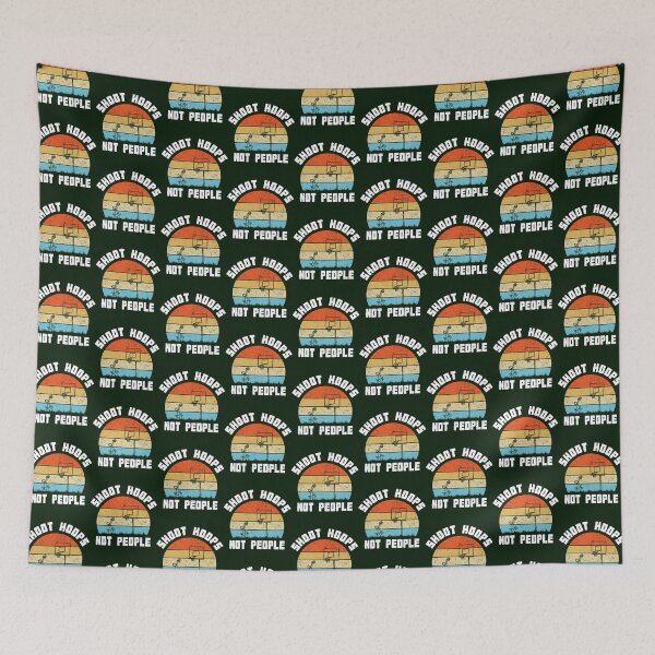 Item preview, Shoot Hoops Not People vintage retro sunset designed and sold by NaokiMitawa.