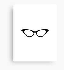 Nerdy Girl Specs Canvas Print