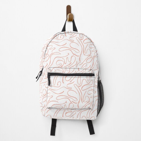 Item preview, Curving Lines Pattern Flamingo designed and sold by noiramcreates.