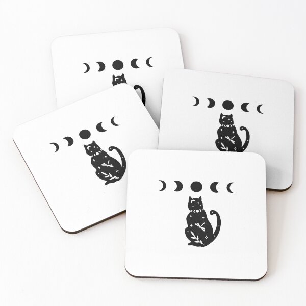 Item preview, Cute Black Lunar Cat Aesthetic Cat designed and sold by Amir  Kaddour.