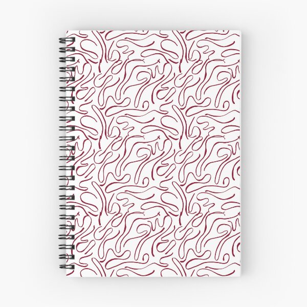 Item preview, Curving Lines Pattern Dark Red designed and sold by noiramcreates.