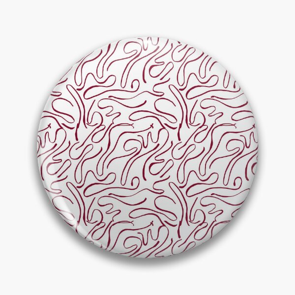 Item preview, Curving Lines Pattern Dark Red designed and sold by noiramcreates.