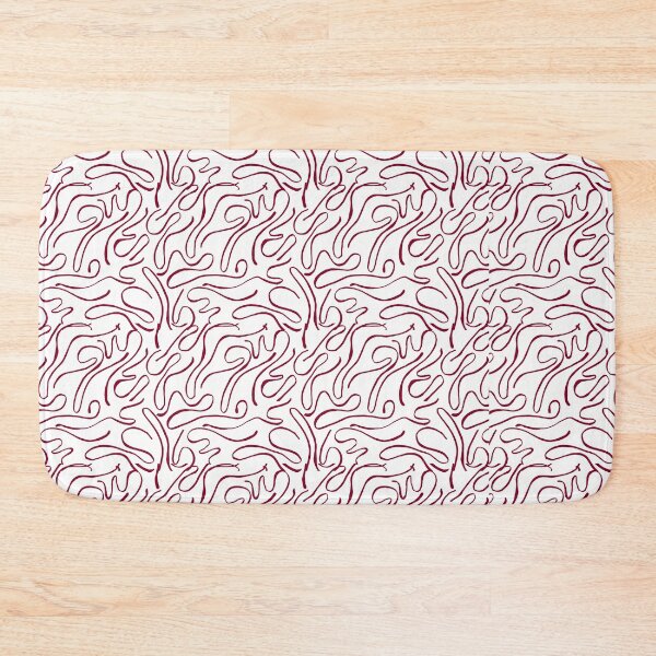 Item preview, Curving Lines Pattern Dark Red designed and sold by noiramcreates.