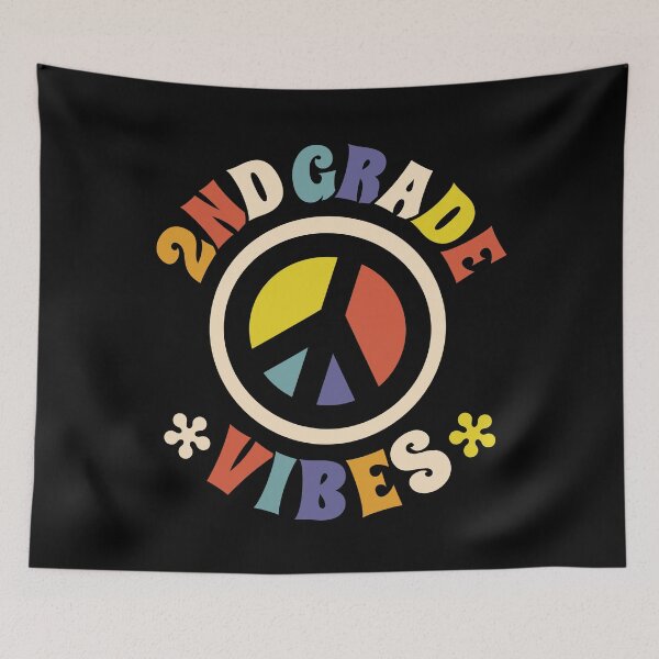 Item preview, Second Grade Vibes 2nd Grade Peace Sign Back To School designed and sold by pixeljamz.