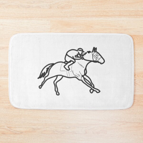 Item preview, Racing Horse running line art t-shirt  designed and sold by KARTICK DUTTA.