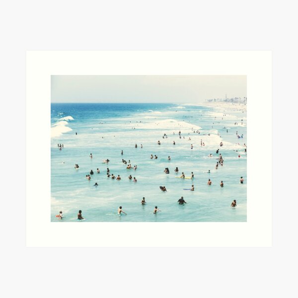 andy baker Surfers Paradise Painting Beach print art australia abstract