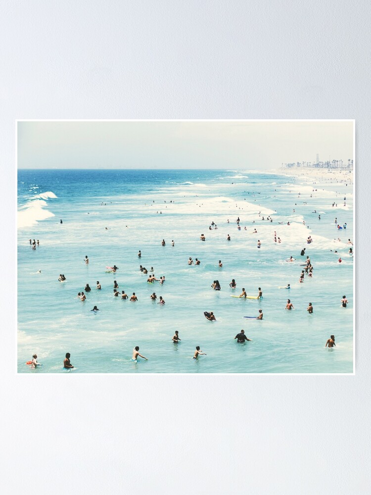 Alternate view of Coastal, Beach art, Blue Water, Sea, Ocean Poster