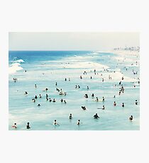 Coastal, Beach art, Blue Water, Sea, Ocean Photographic Print