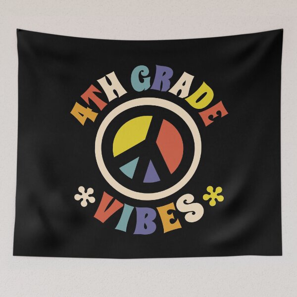 Item preview, Fourth Grade Vibes 4th Grade Peace Sign Back To School designed and sold by pixeljamz.