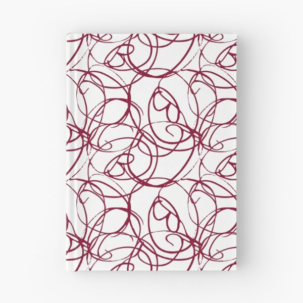 Item preview, Overlapping Swirl Pattern Dark Red designed and sold by noiramcreates.