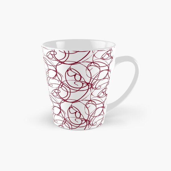 Item preview, Overlapping Swirl Pattern Dark Red designed and sold by noiramcreates.
