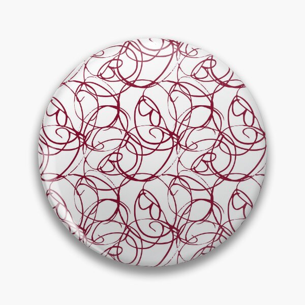 Item preview, Overlapping Swirl Pattern Dark Red designed and sold by noiramcreates.