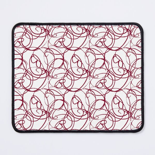 Item preview, Overlapping Swirl Pattern Dark Red designed and sold by noiramcreates.