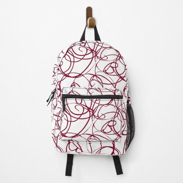 Item preview, Overlapping Swirl Pattern Dark Red designed and sold by noiramcreates.