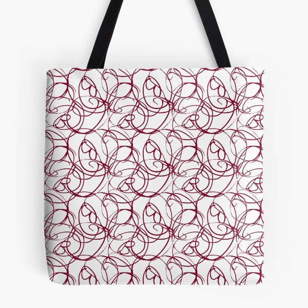 Item preview, Overlapping Swirl Pattern Dark Red designed and sold by noiramcreates.