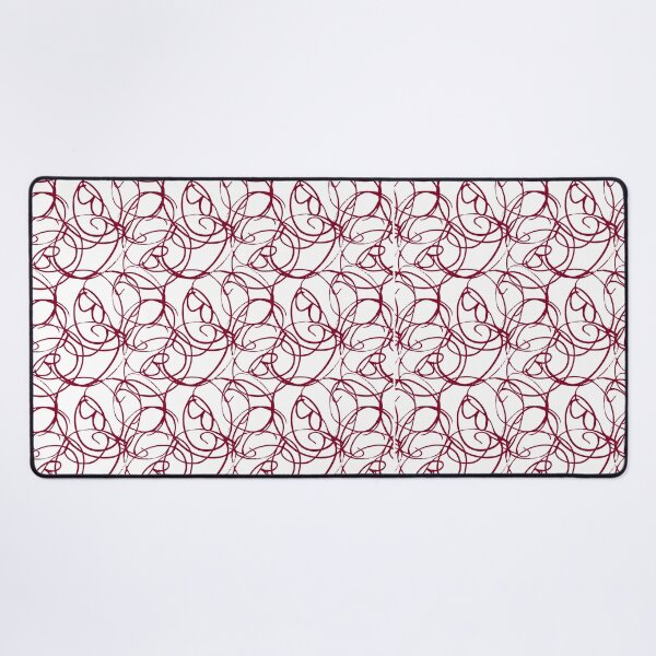 Item preview, Overlapping Swirl Pattern Dark Red designed and sold by noiramcreates.