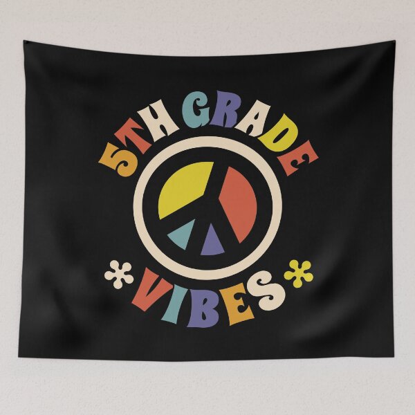 Item preview, Fifth Grade Vibes 5th Grade Peace Sign Back To School designed and sold by pixeljamz.