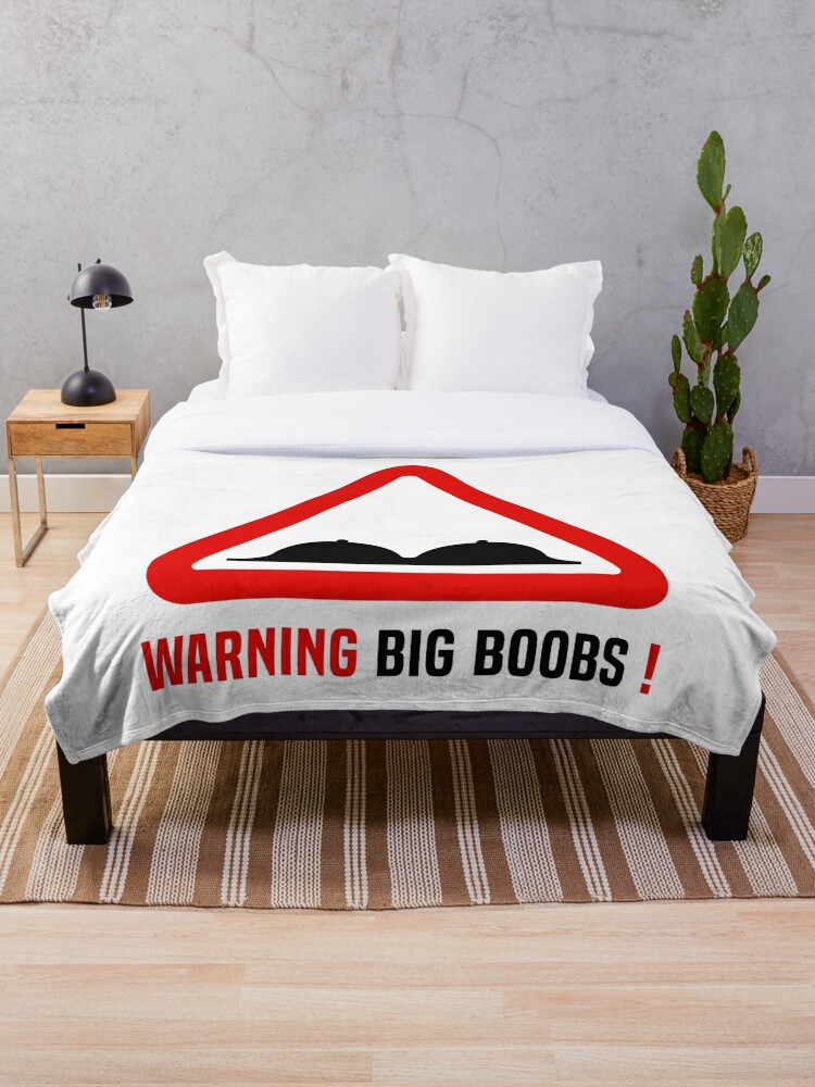 Warning Big Boobs! Throw Blanket by fourretout