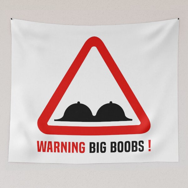 Item preview, Warning Big Boobs! designed and sold by fourretout.