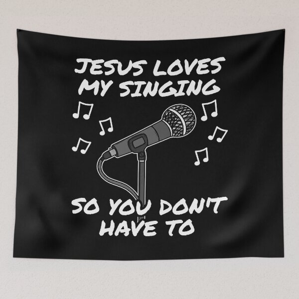 Item preview, Jesus Loves My Singing Church Singer Worship Musician  designed and sold by depnerlbcaddyw1.