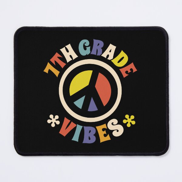 Item preview, Seventh Grade Vibes 7th Grade Peace Sign Back To School designed and sold by pixeljamz.
