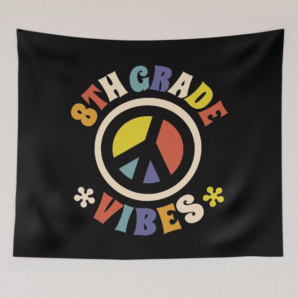 Item preview, Eighth Grade Vibes 8th Grade Peace Sign Back To School designed and sold by pixeljamz.
