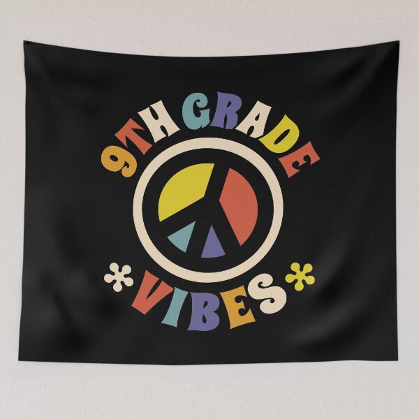 Item preview, Ninth Grade Vibes 9th Grade Peace Sign Back To School designed and sold by pixeljamz.