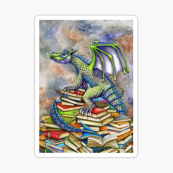 The Bookwyrm's Hoard Sticker