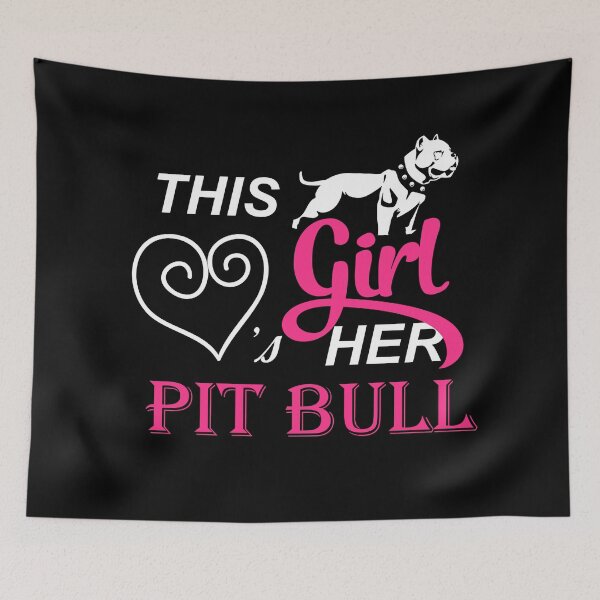 Item preview, THIS GIRL LOVES HER PIT BULL designed and sold by antipatic.
