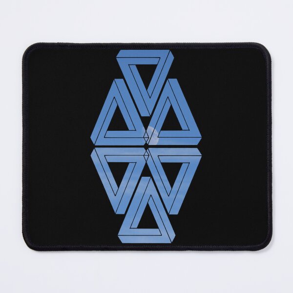 Item preview, Blue Moon Mirror Triple Triangle Me Impressed designed and sold by createVisions.