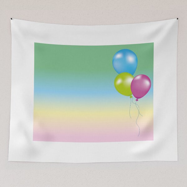 Item preview, colorful balloons. Postcard Happy Birthday, invitation. designed and sold by paolboa.