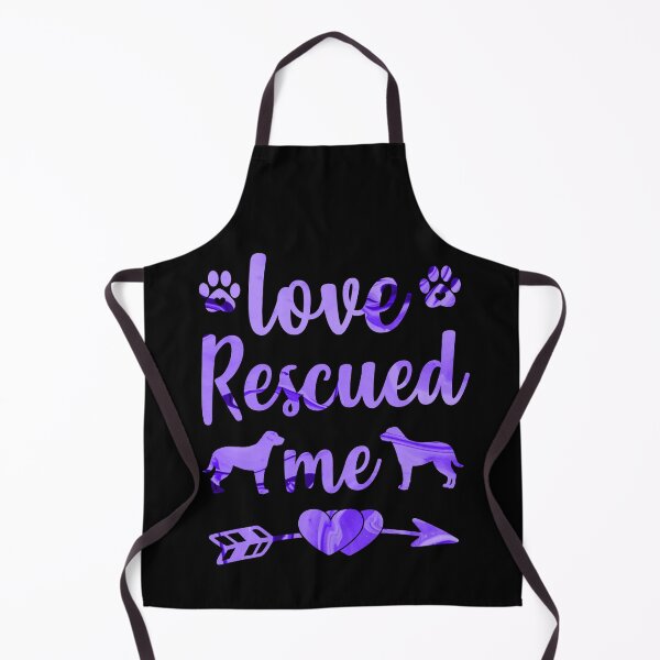 Item preview, Love rescued me. Cute Labrador Retriever quote with watercolor background designed and sold by pureblacks.