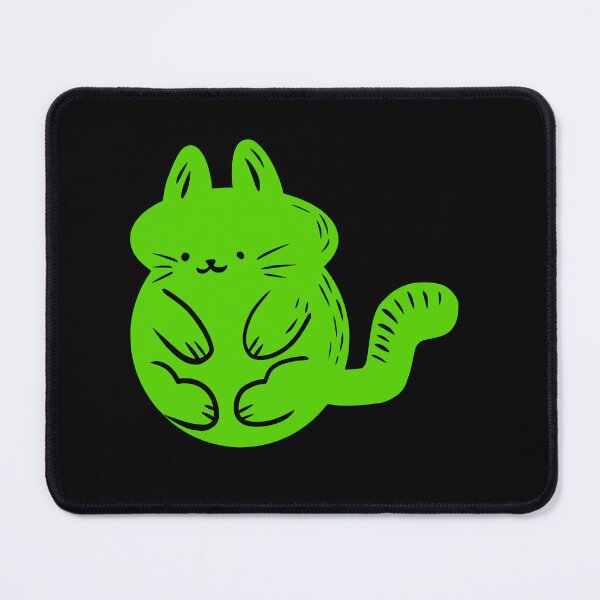 Item preview, chubby green cat designed and sold by ramonparaiba.