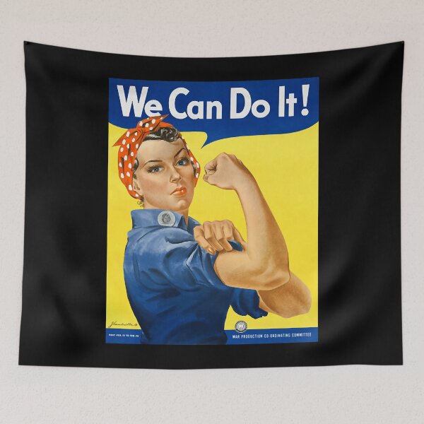Item preview, We Can Do It Rosie the Riveter Vintage WPA  designed and sold by lacyztbornsst.