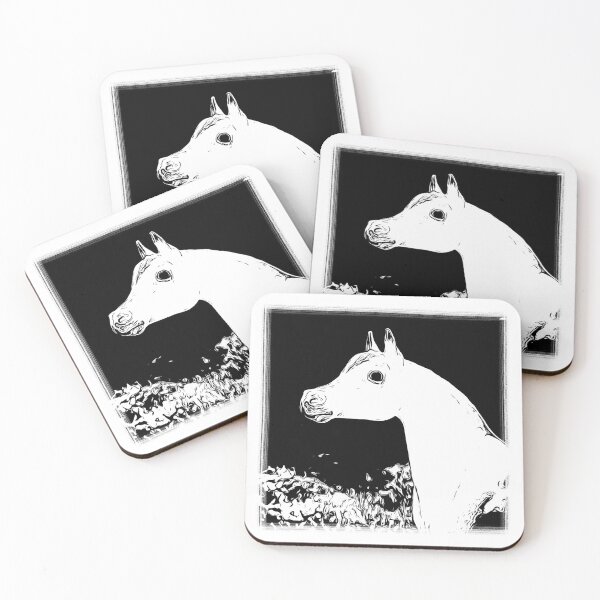 Item preview, Black and White Arabian Horse designed and sold by Mimi Foley.