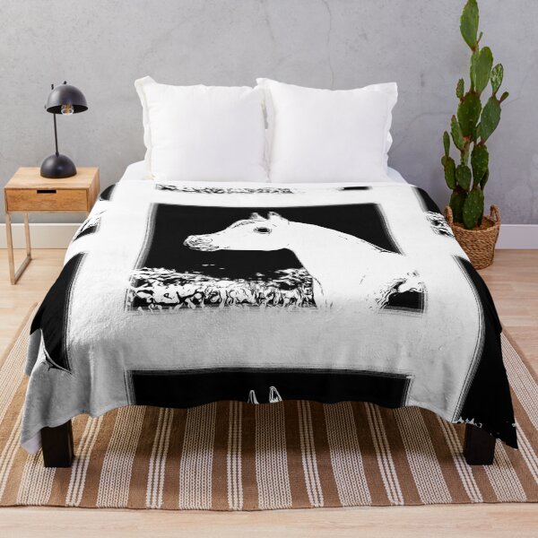 Item preview, Black and White Arabian Horse designed and sold by Mimi Foley.
