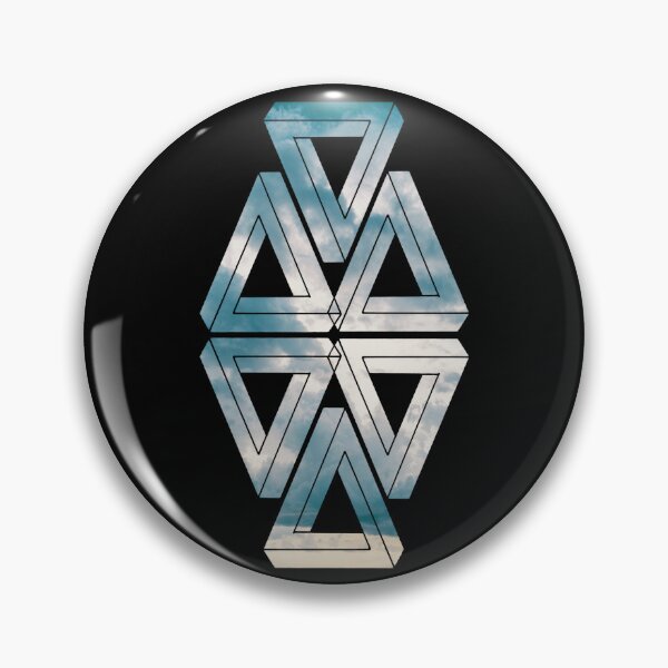 Item preview, Cloudy Mirror Triple Triangle Me Impressed designed and sold by createVisions.