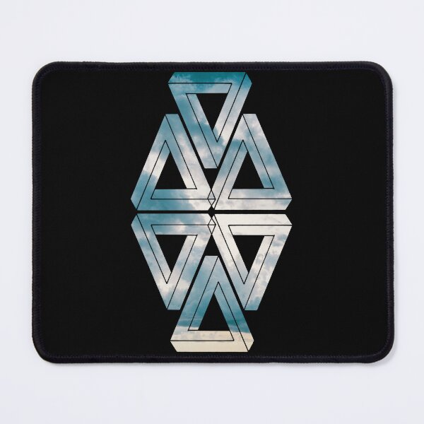 Item preview, Cloudy Mirror Triple Triangle Me Impressed designed and sold by createVisions.