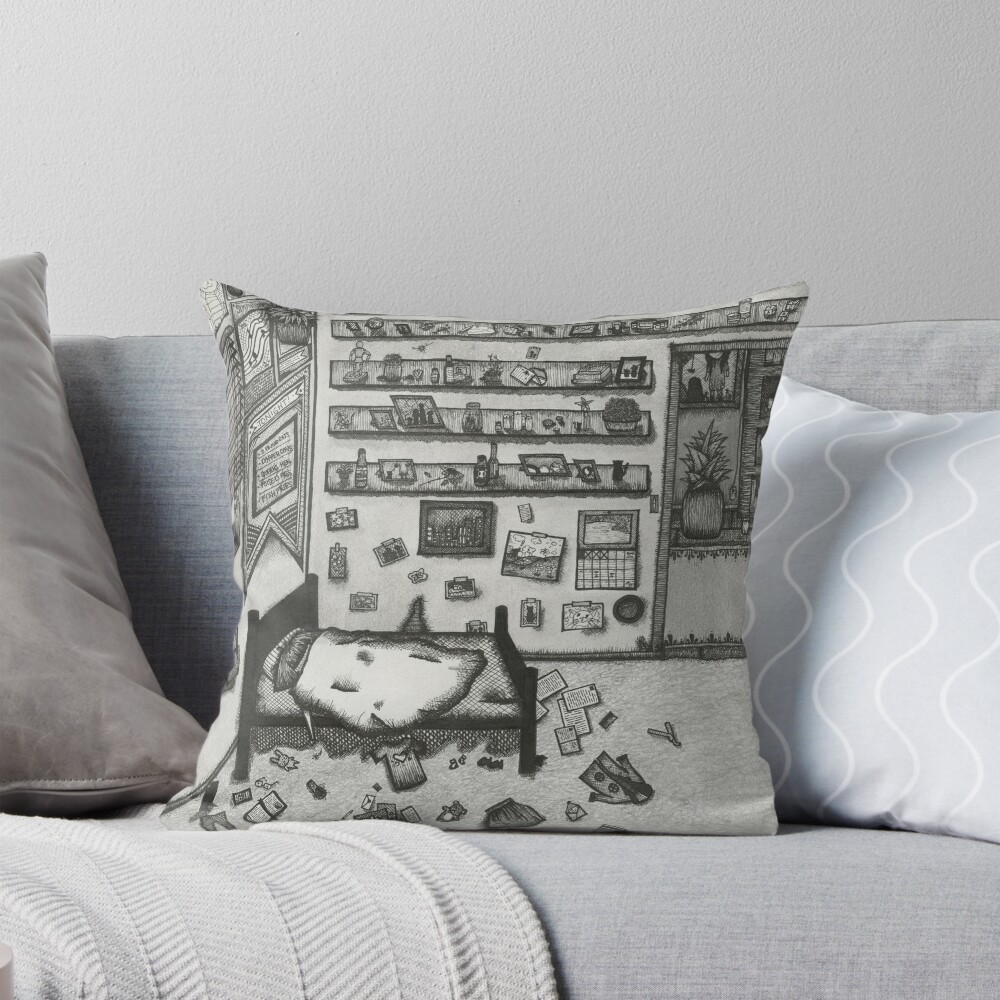 Item preview, Throw Pillow designed and sold by Graphitestained.